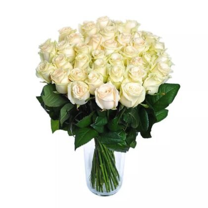 Grandeur White Roses Bouquet