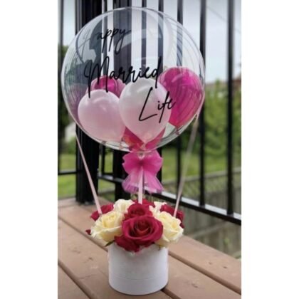Thinking of You - Flowers and Balloon Box | Lagos Express Delivery