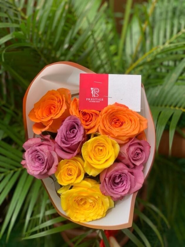 Flower Aura- Mixed Roses Bouquet - Image 5