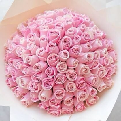VIP Pink Roses Bouquet - Unforgettable Blush