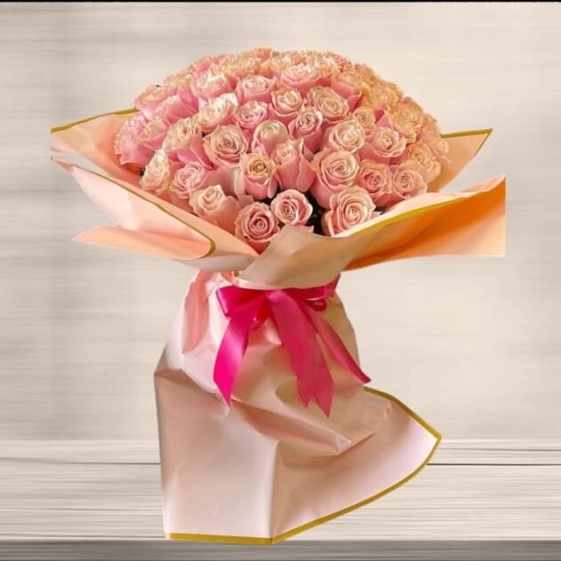 VIP Pink Roses Bouquet - Unforgettable Blush - Image 2