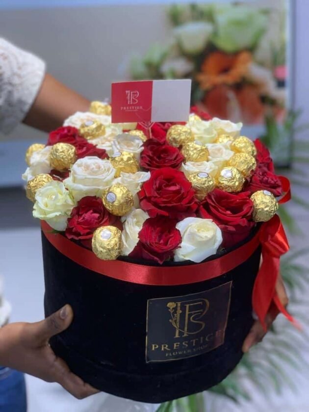 Opulence Box - Roses and Chocolate Arrangements