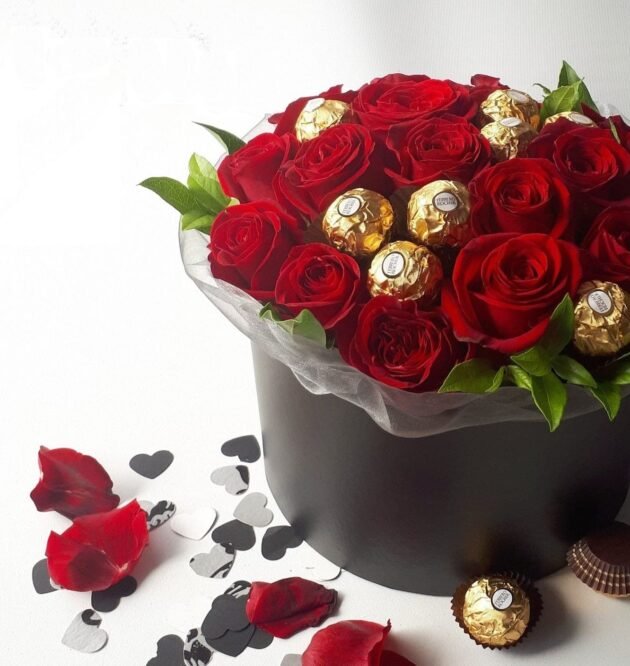 Opulence Box - Roses and Chocolate Arrangements - Image 4